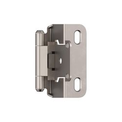 Amerock 1-1/2 in. W X 2-1/4 in. L Satin Nickel Steel Self-Closing Hinge 2 pk