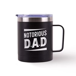 P Graham Dunn 12 oz Black Notorious D.A.D Tumbler with Lid