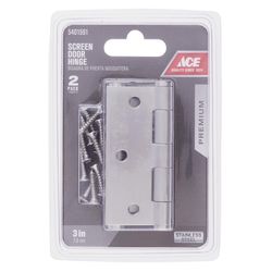 Ace 2-1/2 in. L Stainless Steel Screen Door Hinge 2 pk