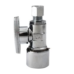 Ace Quick Lock 1/4 in. Push-Fit X 5/8 in. Push-Fit Brass Straight Valve