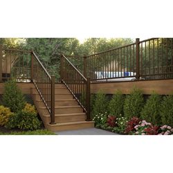 Fortress Railing Products Inspire Railing 32.5 in. H X 48 in. W X 2 in. L Aluminum Stair Rail Panel