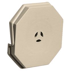 Builders Edge 7 in. H X 6.75 in. W X 1 in. L Prefinished Almond Vinyl Mounting Block
