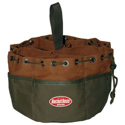Bucket Boss 10 in. W X 6.5 in. H Canvas Bucket Organizer 19 pocket Brown 1 pc