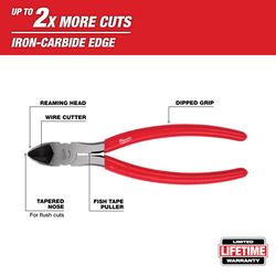 Milwaukee 8 in. Steel Diagonal Pliers