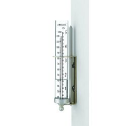 Conant Gray Glass/Metal 6.5 in. H X 1.75 in. L X 1.75 in. W Rain Gauge Garden Stake