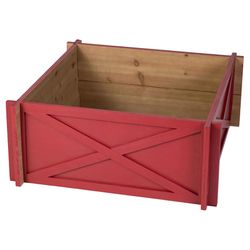 Glitzhome Red X-Shape Tree Collar 11 in.