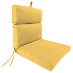 Jordan Manufacturing Yellow Polyester French Edge Chair Cushion 44 in. H X 22 in. W