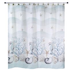 Avanti Linens Coastal Terrazzo 72 in. H X 72 in. W Multicolored Shower Curtain Polyester