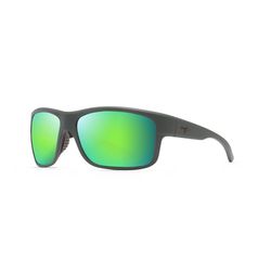 Maui Jim Southern Cross Sunglasses Men's Soft Matte Khaki/Brown/Black Frame Maui Green Lens Polarize