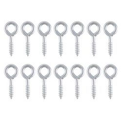 Ace 1/16 in. D X 5/8 in. L Zinc-Plated Steel Screw Eye 10 lb. cap. 14 pk