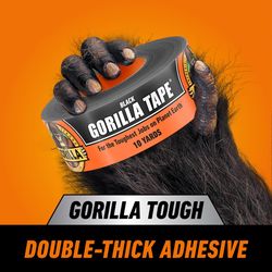 Gorilla 1.88 in. W X 10 yd L Black Duct Tape