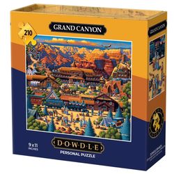 Dowdle Grand Canyon Personal Puzzle Cardboard/Paper Multicolored 210 pc
