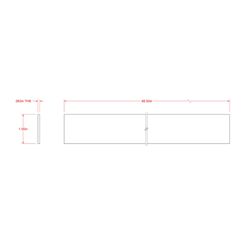 SteelWorks 0.0625 in. X 1 in. W X 4 ft. L Aluminum Flat Bar 1 pk