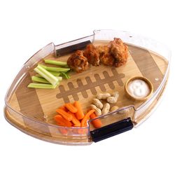 Totally Bamboo 17 in. L X 11 in. W X 3 in. Bamboo Serving & Cutting Board