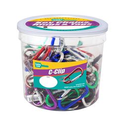 Lucky Line C-Clip Aluminum Assorted Split Carabiner Key Chain