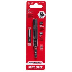 Milwaukee Shockwave Hex 1/4 in. X 3 in. L Drive Guide Steel 1 pc