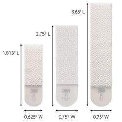 3M Command Assorted Plastic Strips 18 pk
