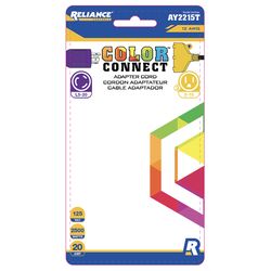 Reliance Controls Color Connect 12/3 SJTW 120 V 12 in. L Splitter Cord