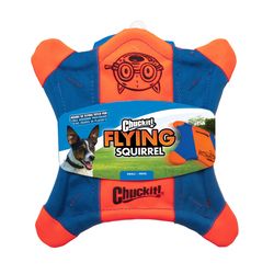 Chuckit! For Dog Blue/Orange Polyester Flying Squirrel Pet Toy Small 1 pk