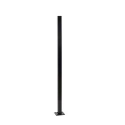 Fortress Building Products Versai 52 in. H X 2 in. W X 2 in. L Black Steel Fence Post