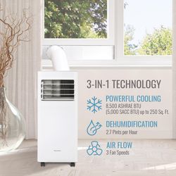 Keystone 200 sq ft 3 settings 5000 BTU Portable Air Conditioner with Remote