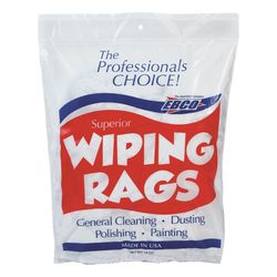 EBCO Cotton Wiping Rags 18 in. W X 18 in. L 1 lb
