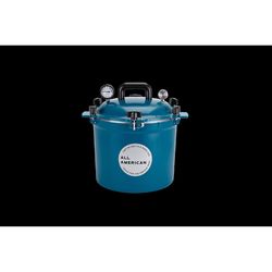 All American 1930 Cast Aluminum Pressure Canner 21.5 qt Blue