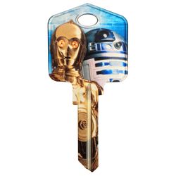 HILLMAN Star Wars Droids House/Padlock Universal Key Blank Single