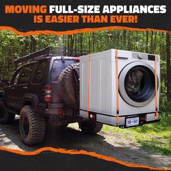 Mockins 40x40x6 Square Hitch Carrier & 30 CuFt Cargo Bag Hitch Cargo Carrier Set 1 pk