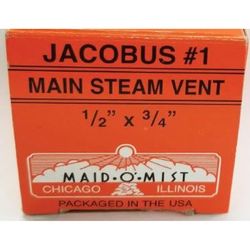 Maid O' Mist Jacobus 3/4 in. Straight Connection Chromed Brass Steam Vent