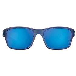 Flying Fisherman Cove Sunglasses Unisex Matte Navy Frame Smoke Blue Mirror Lens Polarized