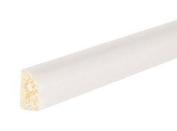 Inteplast Building Products 9/16 in. H X 8 ft. L Prefinished White Polystyrene Quarter Round