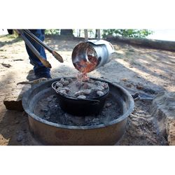 Lodge Silver Charcoal Chimney Starter 12 in. H X 6.38 in. W X 11.2 in. L 1 pc