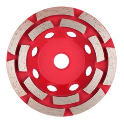 Milwaukee Diamond Max 4 in. D X 5/8-11 in. Double Row Diamond Cup Wheel 1 pk