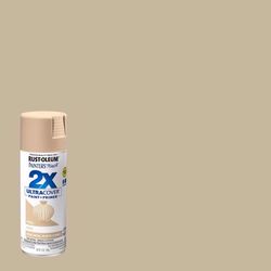 Rust-Oleum Painter's Touch 2X Ultra Cover Satin Fossil Paint+Primer Spray Paint 12 oz