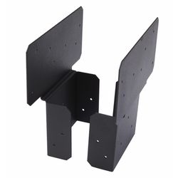 Fortress Building Products Evolution Black Steel Post Bracket