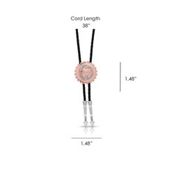 Montana Silversmiths Women's Emma's Sunlight Rose Gold Bolo Tie One Size Fits Most