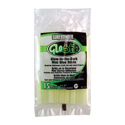Surebonder GloStik .27 in. D X 4 in. L Glow-in-the-Dark Glue Sticks Green 15 pk