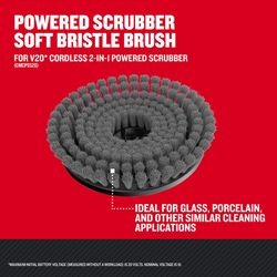 CRAFTSMAN Soft Bristle Power Scrubber Brush