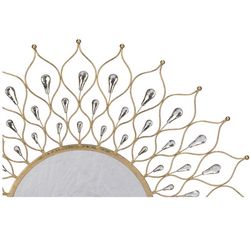 Tripar 34.5 in. H X 34.5 in. W Gold Wall Mirror