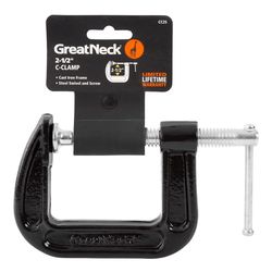 GreatNeck 2-1/2 in. X 3 in. D C-Clamp 1 pc