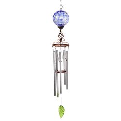 Exhart WindyWings Multicolored Glass/Metal 46.5 in. H X 5 in. L X 5 in. W Pearlized Honeycomb Glass