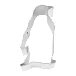 R&M International Corp 3 in. W X 4 in. L Penguin Cookie Cutter Silver 1 pc