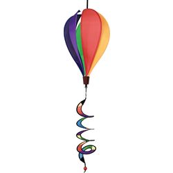 In The Breeze Multicolored Nylon 43 in. H X 11 in. W Rainbow Balloon Spinner