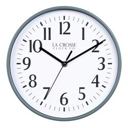 La Crosse Technology 9.25 in. L X 9.25 in. W Indoor Analog Wall Clock Plastic Green