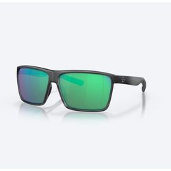 Costa Rincon Sunglasses Black Frame Green Lens Polarized Blue Light Blocking