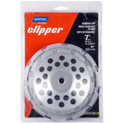 Norton Clipper 7 in. D X 5/8-11 in. X 0.21 in. thick Classic Cup Wheel 1 pk