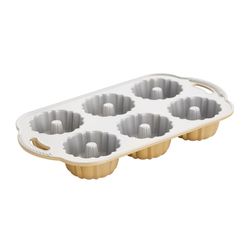 Nordic Ware 9 in. W X 15 in. L Anniversary Bundtlet Bundt Pan Gold 1 pc