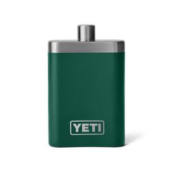 YETI 7 oz Black Forest Green Stainless Steel Flask
