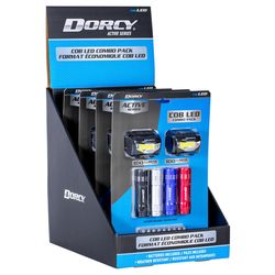 Dorcy Active 100 lm Assorted LED Rechargeable Flashlight/Headlight Combo Pack AAA Battery